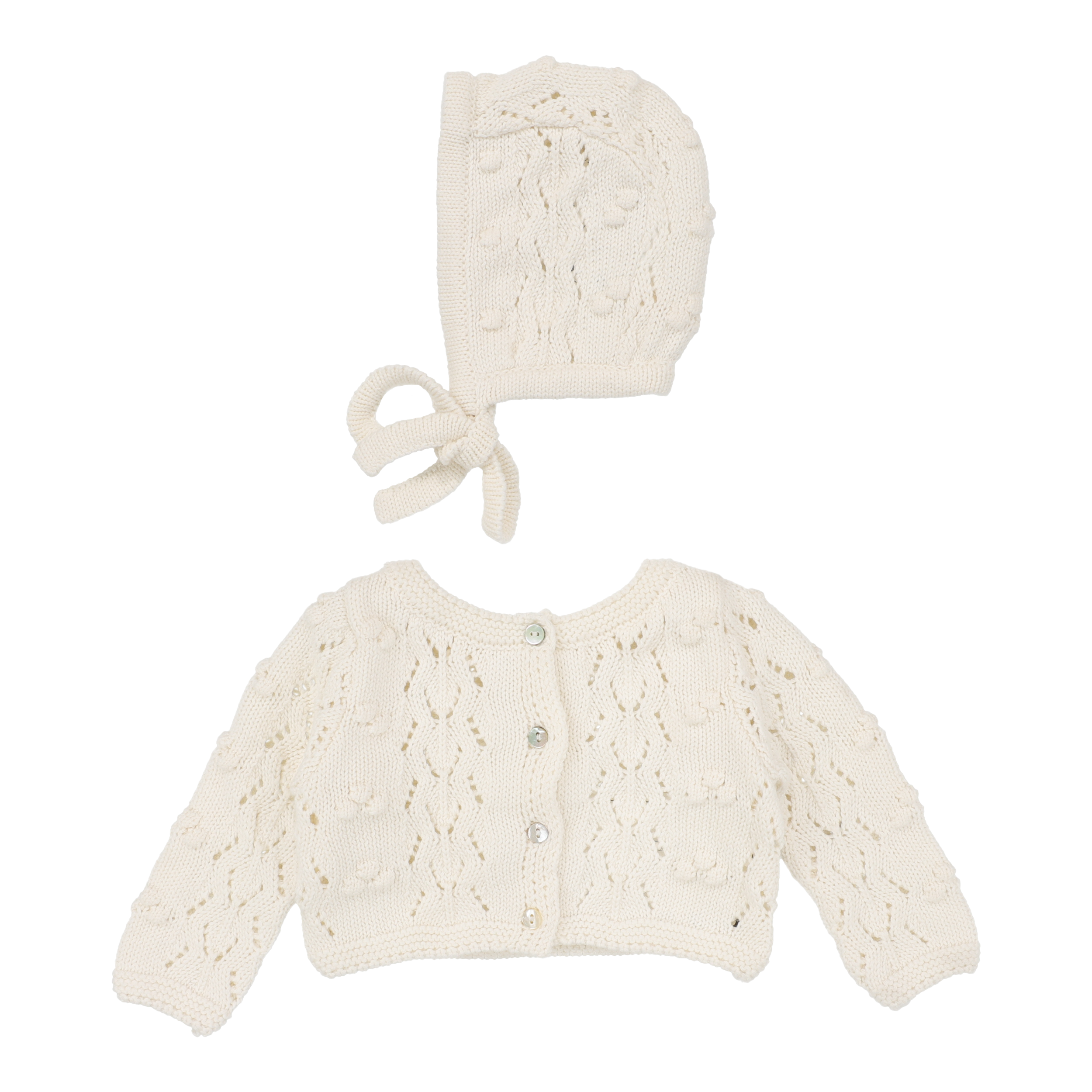 popcorn-weave-cardigan-set