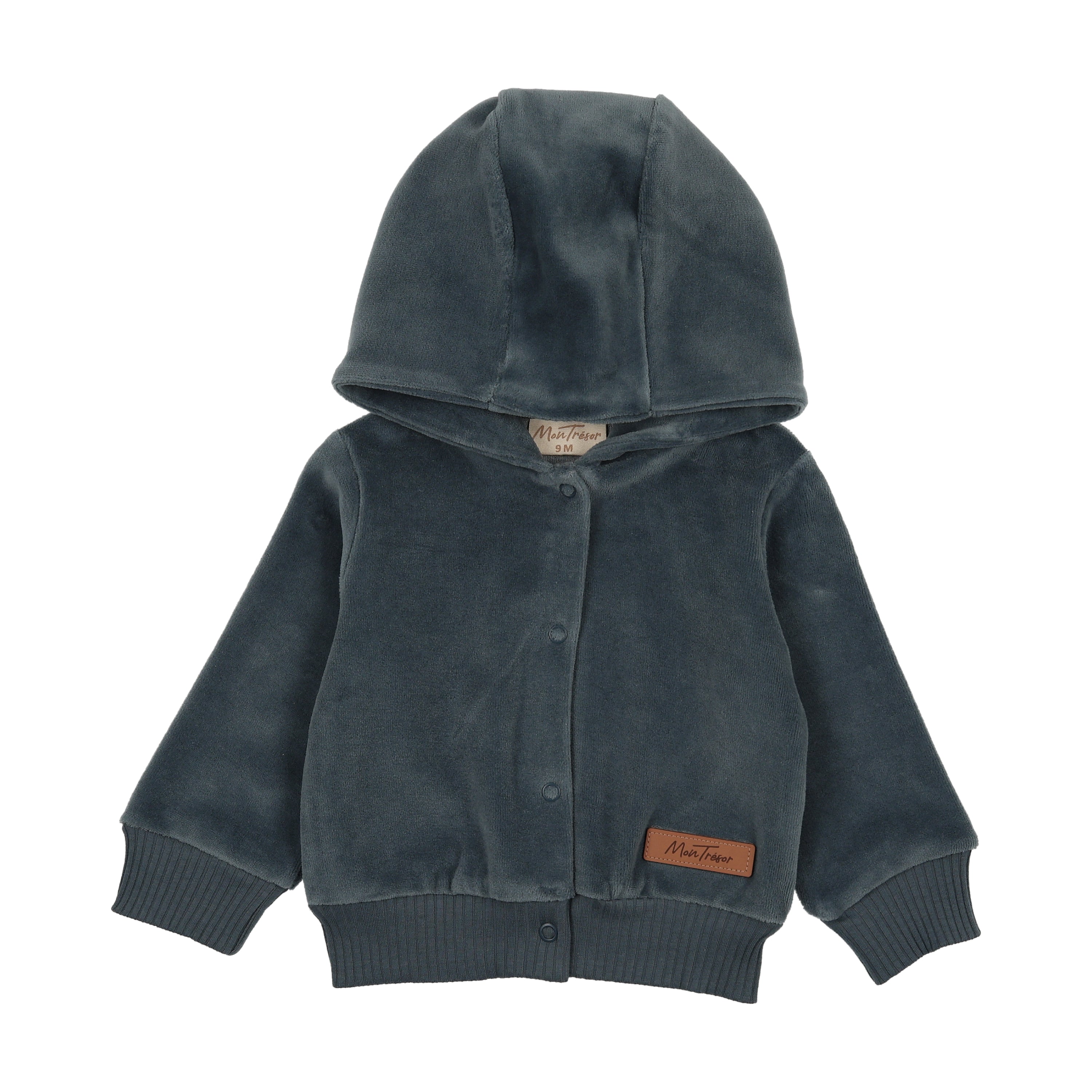 Mon Tresor Bebe Hoodie Cardigan Midnight Blue 6m