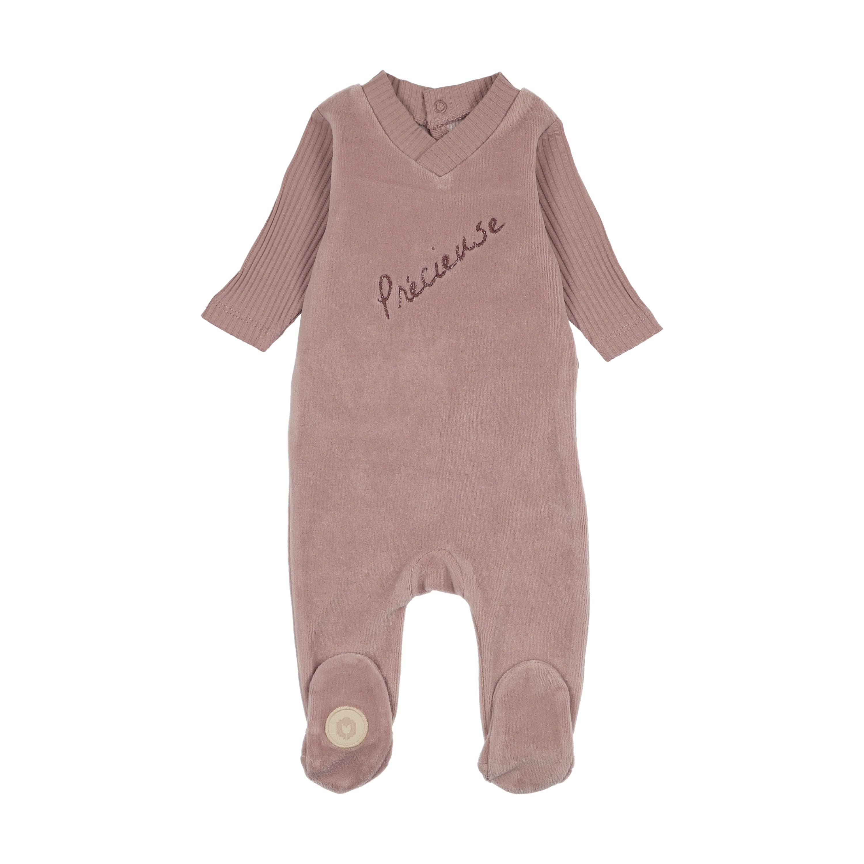 Mon Tresor Bebe Moments Footie Mauve 12m